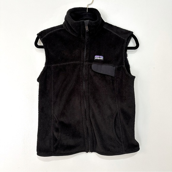 Patagonia Re-Tool Vest Black Fleece Womens Medium Vest Outdoor Essential - Picture 1 of 9